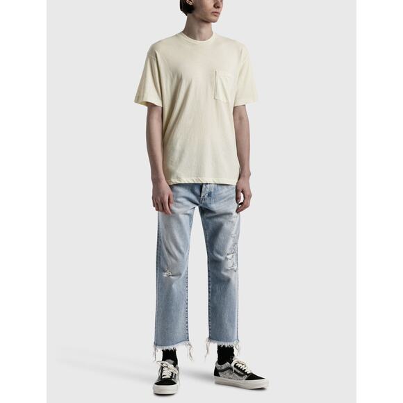 John Summit Men's The Kane 2 Casper Cropped Distressed Ripped Denim Jeans in 38 - Picture 3 of 5